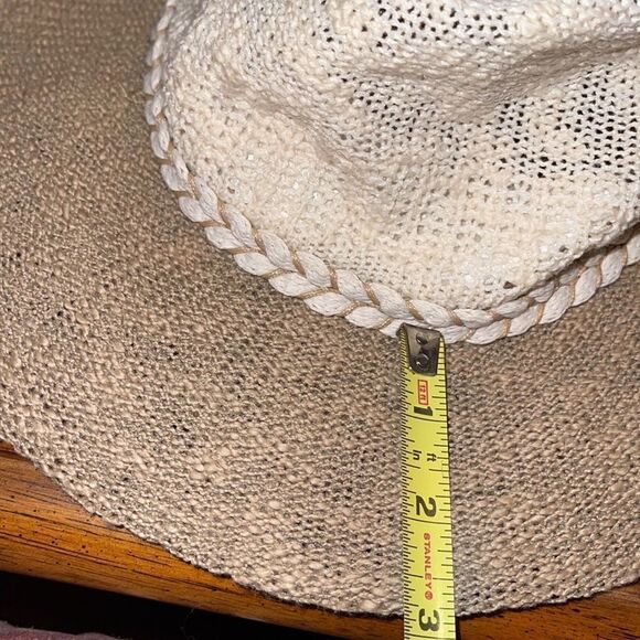 NWT INC International Concepts cream beige hat braid detail - Picture 7 of 7